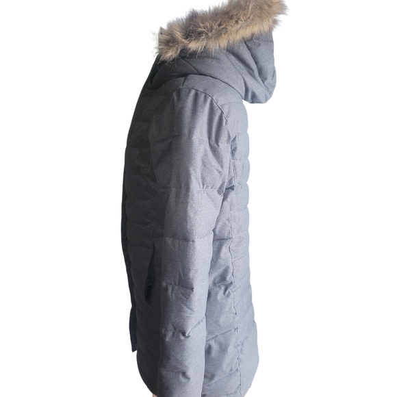Woods Sylvia Mid Length Quilted Parka with Faux Fur Trimmed Hood S - Picture 5 of 7